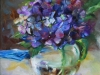 hortensia in olieverf maat 20 x 20 cm (Verkocht)
