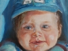 Joris 7-maanden, olieverf 14 x 14 cm